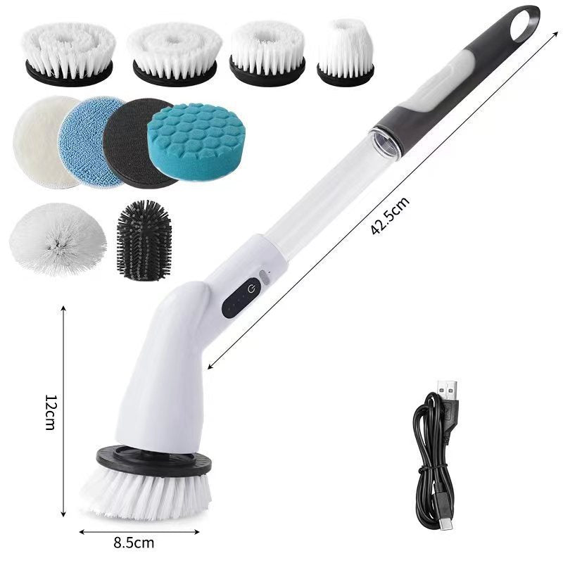 Electric Multifunction Cleaning Brush Household Kitchen Bathroom Toilet Cleaning Gadget