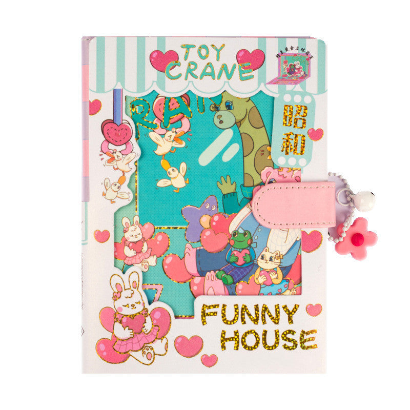 Magnetic Buckle This Creative Color Page Hand Ledger With Students Notebooks