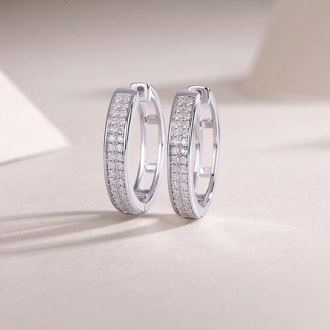 Firefly Light - Moissanite S925 Sterling Silver Earrings With Platinum-plated Stud Earrings, Fashionable, Trendy And Affordable Diamond Jewelry