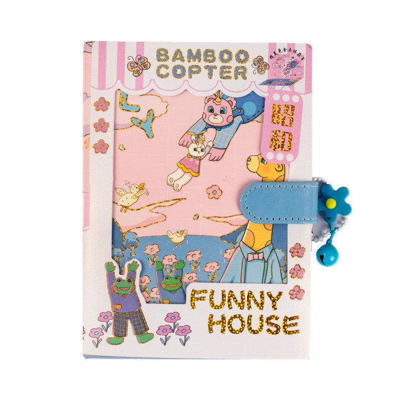 Magnetic Buckle This Creative Color Page Hand Ledger With Students Notebooks